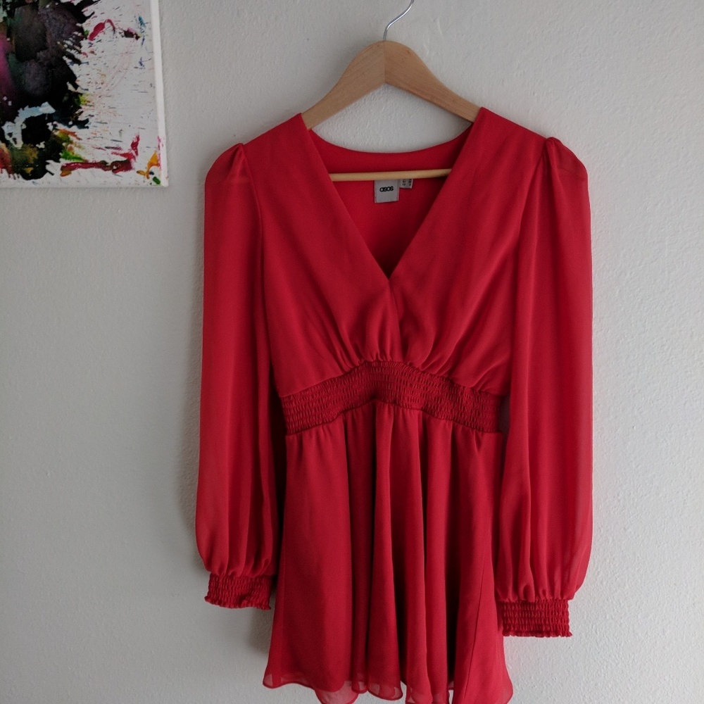 Asos Red Skater Dress/Tunic